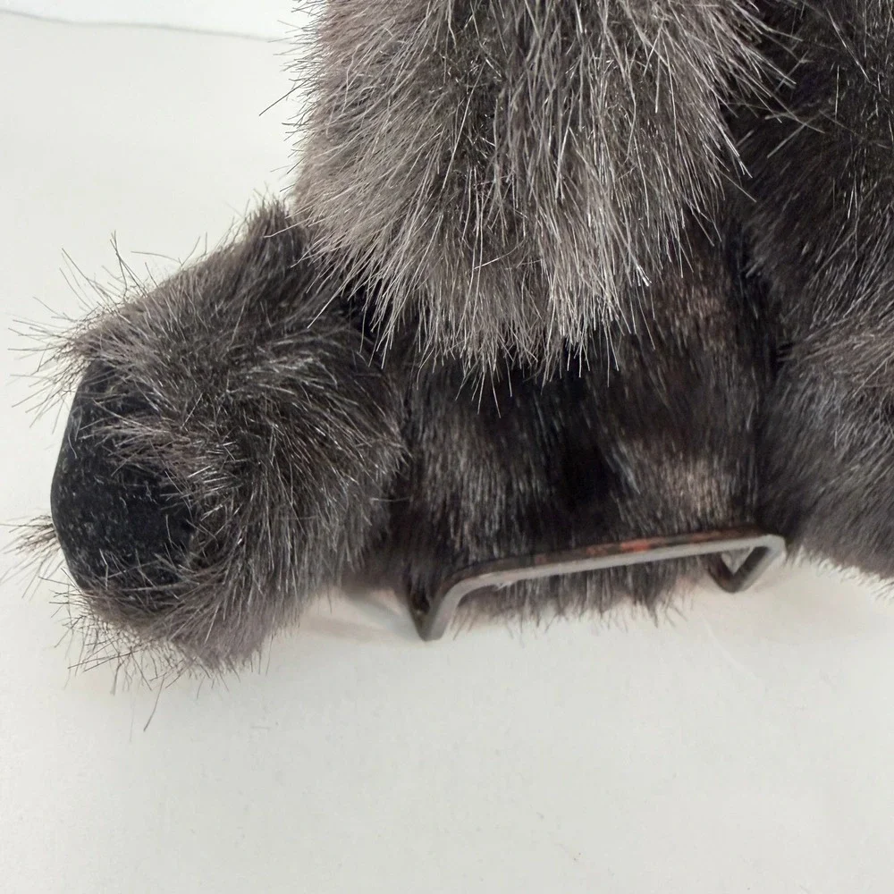 Folkmanis Baby Black Bear Hand Puppet Plush Black Brown Realistic 2232